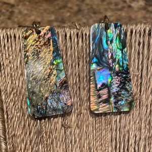 Greenish Gold Fishhook Earrings